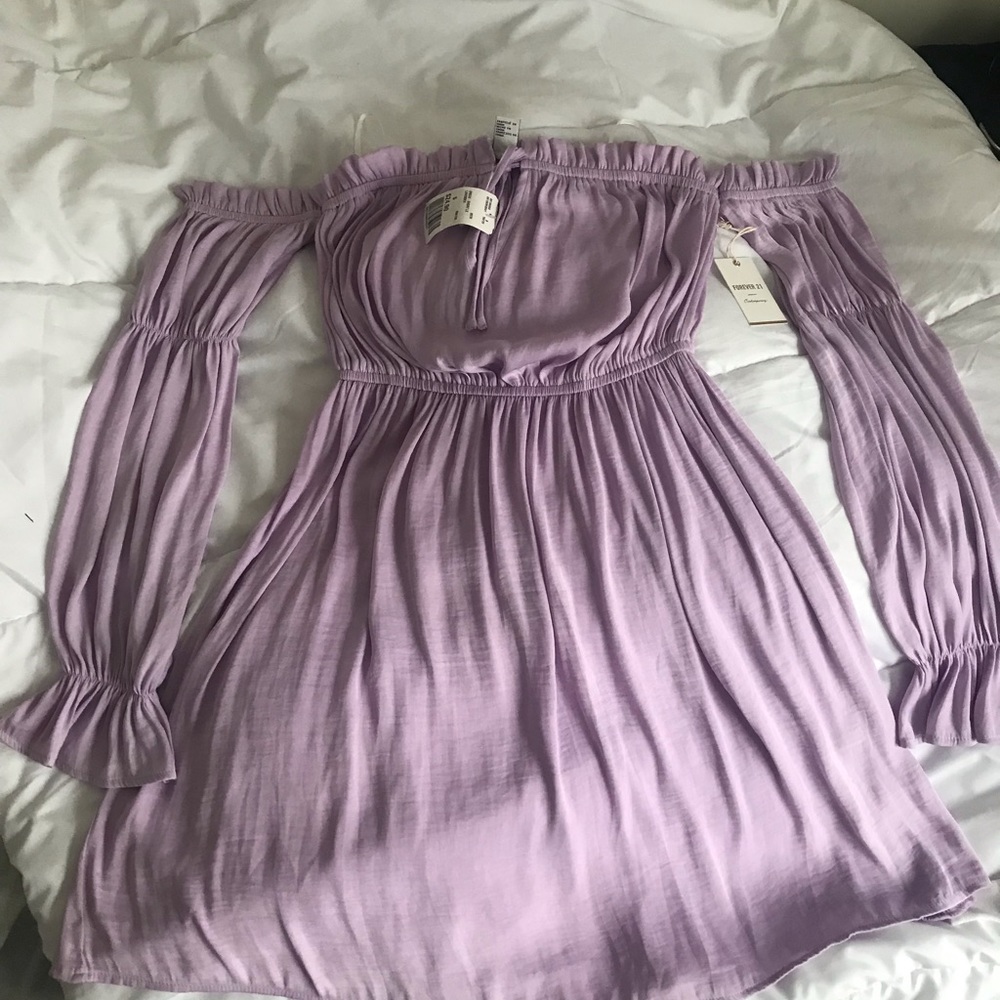 🆕Lavender off shoulder dress